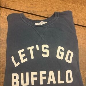 Let's Go Buffalo Bills Crewneck Sweater - Navy Large Mens